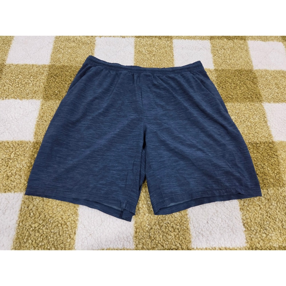 Lululemon Pace Breaker Shorts Mens XL Navy Blue Heathered Athletic Running 9in